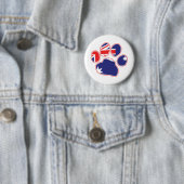 Australische vlag - Pauw Print Ronde Button 5,7 Cm (In situ)