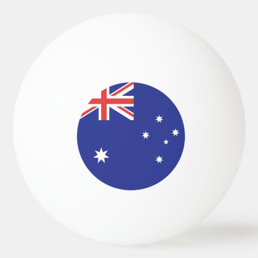 Australische vlag pingpongbal (Voorkant)