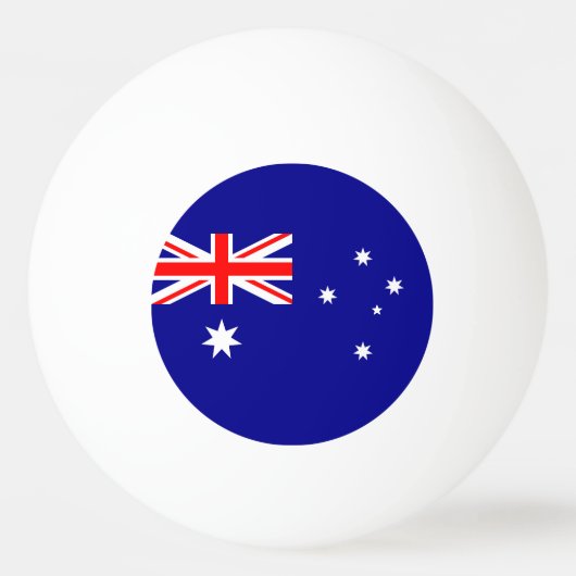 Australische vlag pingpongbal (Voorkant)