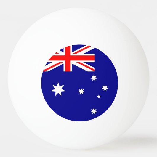 Australische vlag pingpongbal (Voorkant)