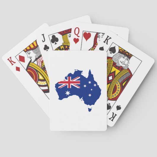Australische vlag pokerkaarten (Achterkant)