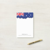 Australische vlag post-it® notes (Op bureau)