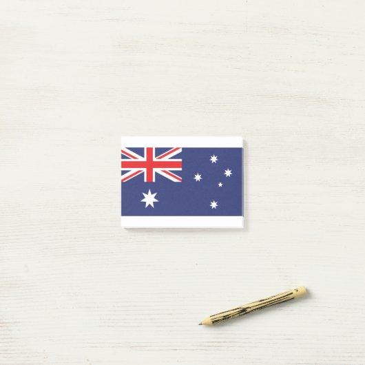 Australische vlag post-it® notes (Op bureau)