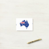 Australische vlag post-it® notes (Op bureau)