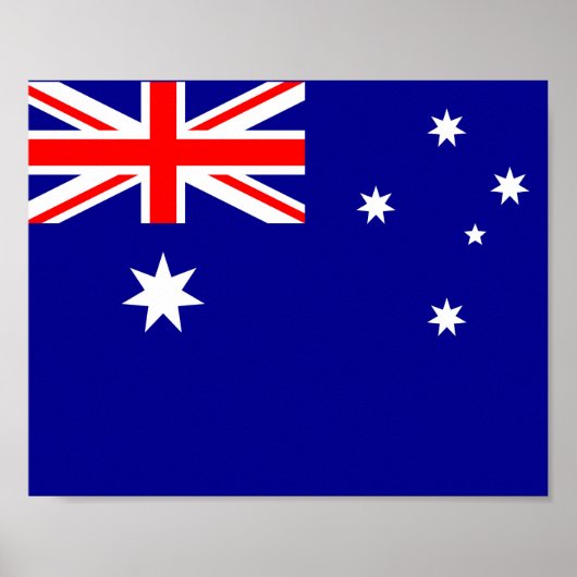 Australische vlag poster (Voorkant)