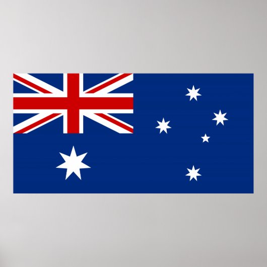 Australische vlag poster (Voorkant)