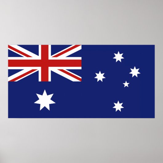 Australische vlag poster (Voorkant)
