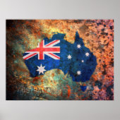 Australische vlag poster (Voorkant)