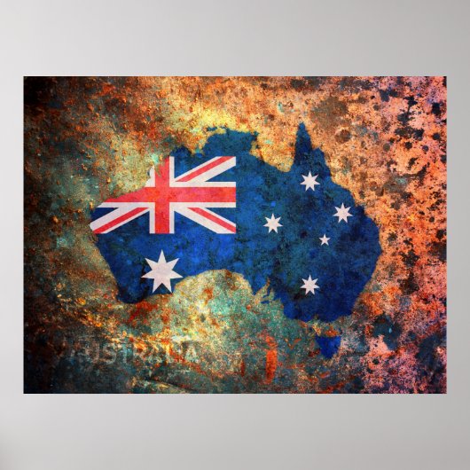 Australische vlag poster (Voorkant)
