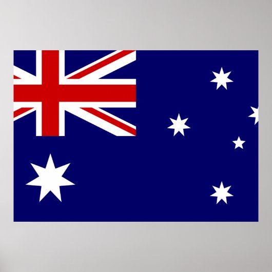 Australische vlag poster (Voorkant)