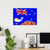 Australische vlag poster (Thuiskantoor)