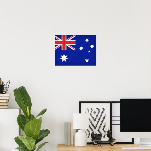 Australische vlag poster (Thuiskantoor)