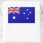 Australische vlag rechthoekige sticker (Tas)