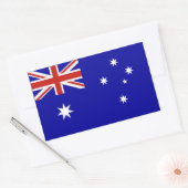 Australische vlag rechthoekige sticker (Envelop)