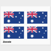 Australische vlag rechthoekige sticker (Vel)