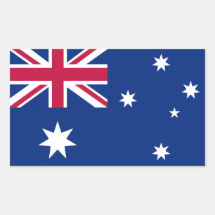 Australische vlag rechthoekige sticker