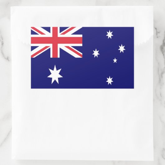 Australische vlag rechthoekige sticker (Tas)