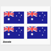 Australische vlag rechthoekige sticker (Vel)