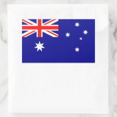 Australische vlag rechthoekige sticker (Tas)