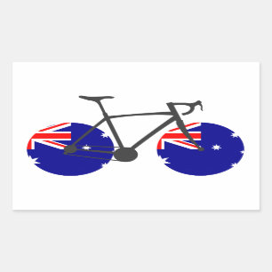 Australische vlag rechthoekige sticker