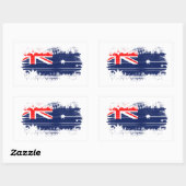 Australische vlag rechthoekige sticker (Vel)