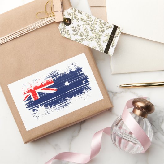 Australische vlag rechthoekige sticker (Geschenken)