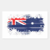 Australische vlag rechthoekige sticker (Voorkant)