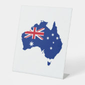 Australische vlag reclamebord met voetstuk (Voorkant)