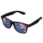 Australische vlag retro zonnebril (Gekanteld)