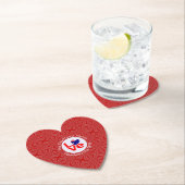 Australische vlag rode letters liefde vlag geperso kartonnen onderzetters (Insitu)