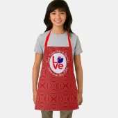 Australische vlag rode letters liefde vlag geperso schort (Insitu)