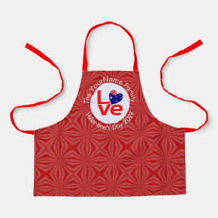 Australische Vlag Rode Letters LOVE Vlag Gepersona Schort