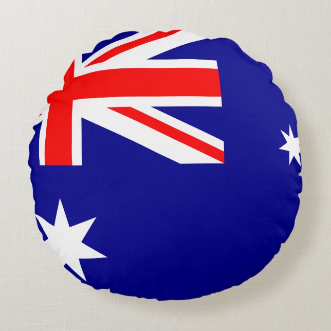 Australische vlag rond kussen (Voorkant)