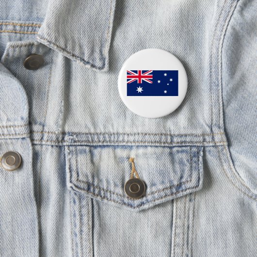 Australische vlag ronde button 5,7 cm (In situ)