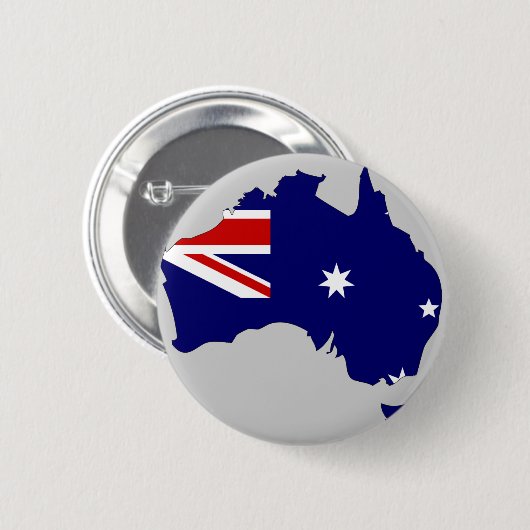 Australische vlag ronde button 5,7 cm (Voorkant /achterkant)