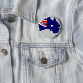 Australische vlag ronde button 5,7 cm (In situ)
