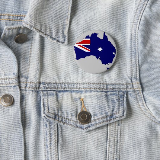 Australische vlag ronde button 5,7 cm (In situ)