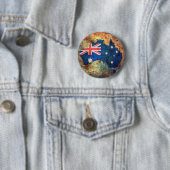 Australische vlag ronde button 5,7 cm (In situ)