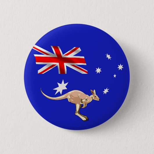 Australische vlag ronde button 5,7 cm (Voorkant)