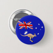 Australische vlag ronde button 5,7 cm (Voorkant /achterkant)