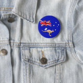 Australische vlag ronde button 5,7 cm (In situ)