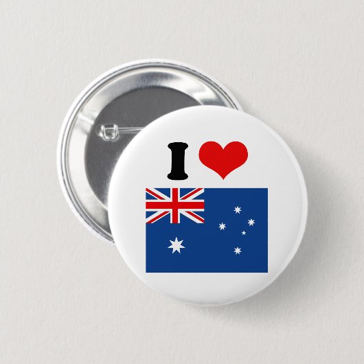 Australische vlag ronde button 5,7 cm (Voorkant /achterkant)