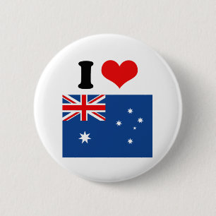 Australische vlag ronde button 5,7 cm