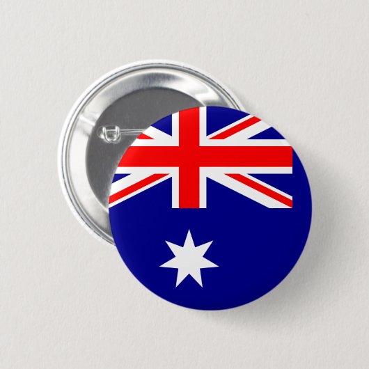 Australische vlag ronde button 5,7 cm (Voorkant /achterkant)