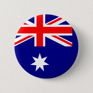 Australische vlag ronde button 5,7 cm