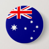 Australische vlag ronde button 7,6 cm (Voorkant)