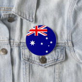 Australische vlag ronde button 7,6 cm (In situ)