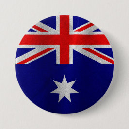 Australische vlag ronde button 7,6 cm