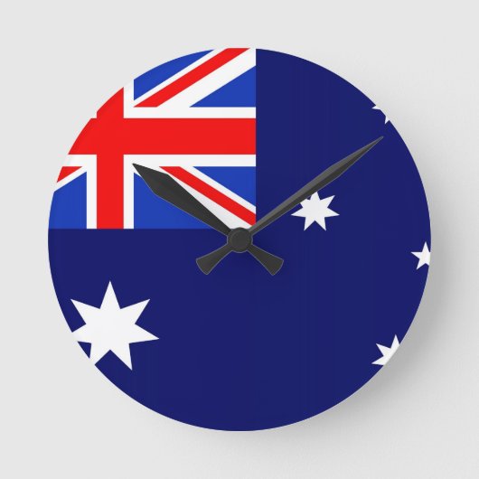 Australische vlag ronde klok (Voorkant)