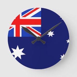 Australische vlag ronde klok